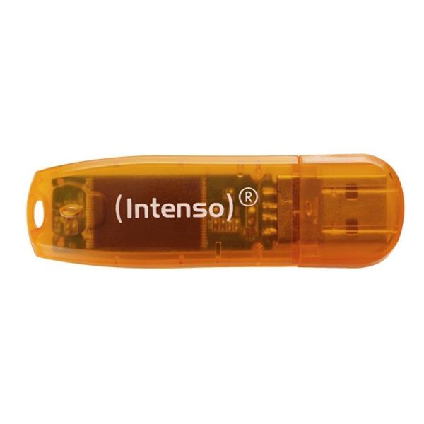 Intenso 3502490 lápiz usb 2.0 rainbow 64gb naranja