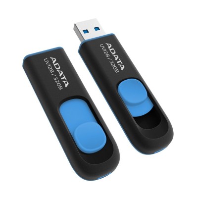 Adata lapiz usb uv128 32gb usb 3.2 negro/azul