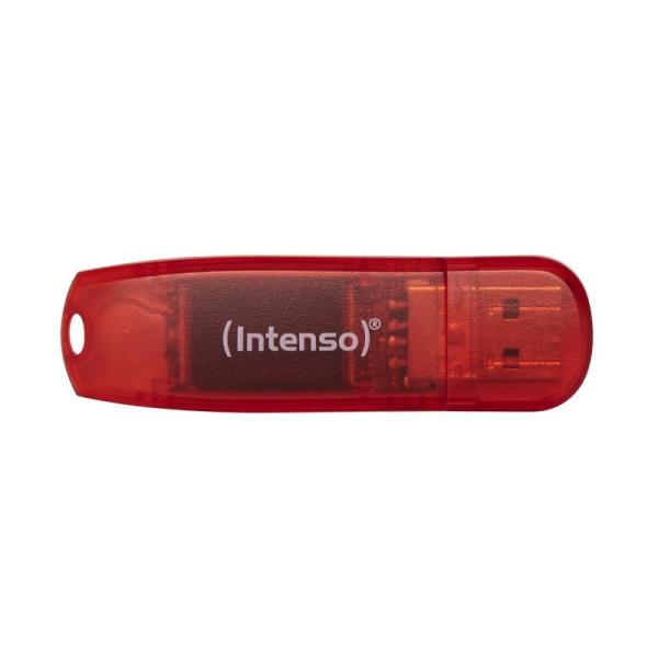 Intenso 3502491 lápiz usb 2.0 rainbow 128gb rojo