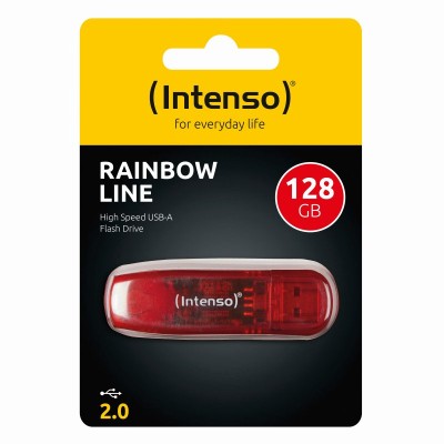 Intenso 3502491 lápiz usb 2.0 rainbow 128gb rojo