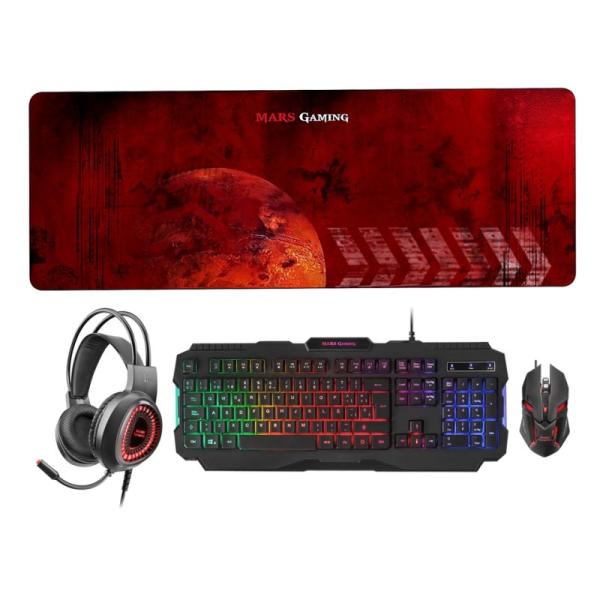 Mars gaming combo mcprgb2 4in1 rgb spanish