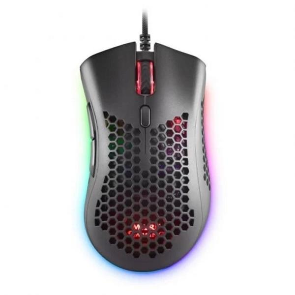 Mas gaming ratón mmex 32000dpi 75g rgb black