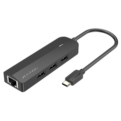 Docking USB Tipo-C Vention TGOBB/ 3xUSB/ 1xRJ45/ 1x Micro B PD/