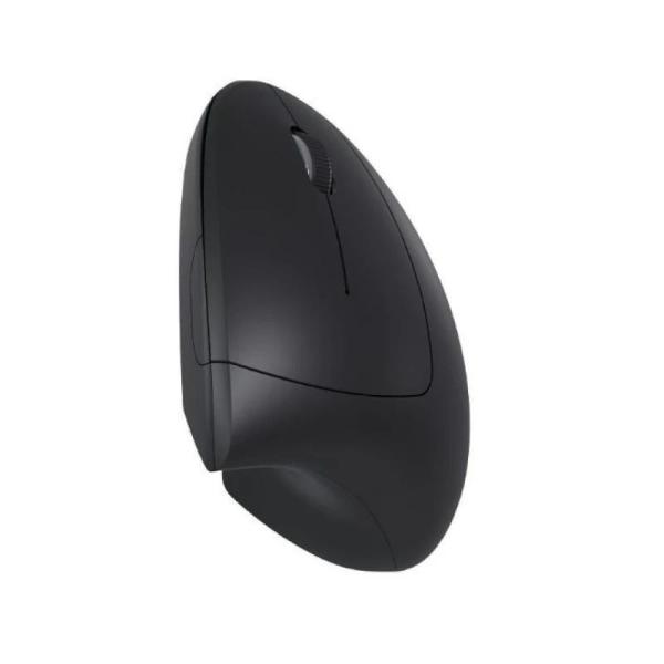 Nilox ratón wireless vertical, 1600 dpi, negro