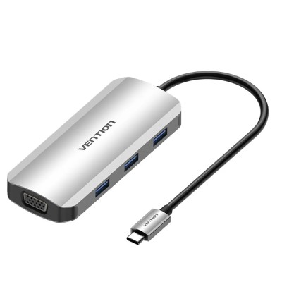 Docking USB Tipo-C Vention TOIHB/ 1xHDMI/ 1xVGA/ 3xUSB/ 1xUSB