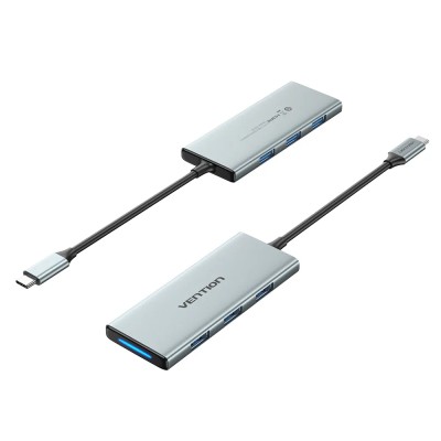 Docking USB Tipo-C Vention TOPHB/ 1xHDMI/ 3xUSB/ 1xLector