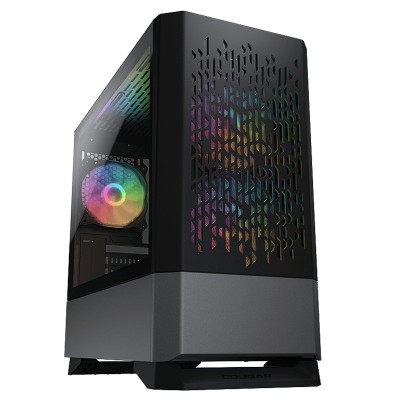 Cougar caja minitorre mg140 air rgb black cristal