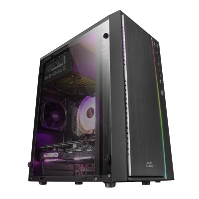 Mars gaming caja m-atx mcm x 16xargb 1x8cm