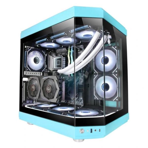 Mars gaming atx mc-3t triple cristal azul