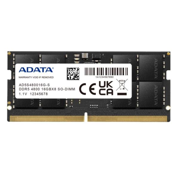 Adata ram ad5s480016g-s so dimm 16gb 4800mhz ddr5