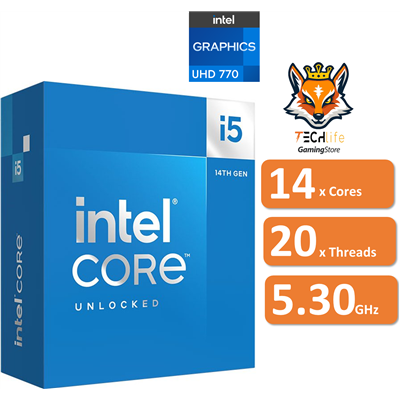 Intel Core i5-14600K Unlocked 3.5/5.3 GHz con Intel UHD 770