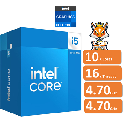 Intel Core i5-14400 a 2.5/4.7 GHz con Intel UHD 730