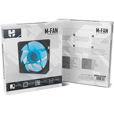 Ventilador Nox M-Fan/ 12cm/ ARGB