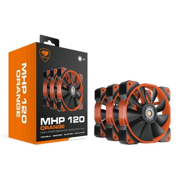 Cougar ventilador mhp 120 orange pack 3