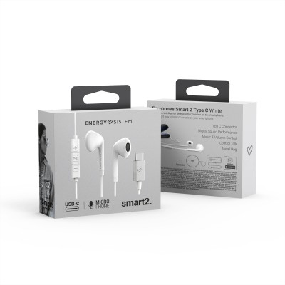 Energy sistem auricular+mic smart 2 type c blanco