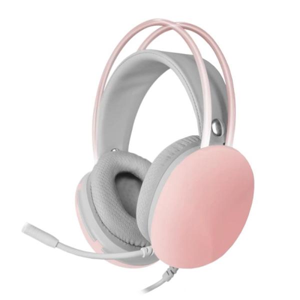 Auriculares Gaming con Micrófono Mars Gaming MH-GLOW/ Jack 3.5/ Rosas