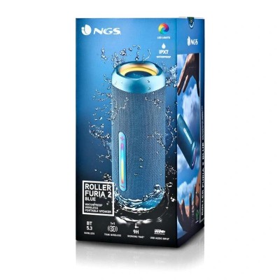 Altavoz con Bluetooth NGS Roller Furia 2/ 30W/ 2.0/ Azul