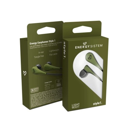 Energy sistem auricular intrauditivo style 1 verde