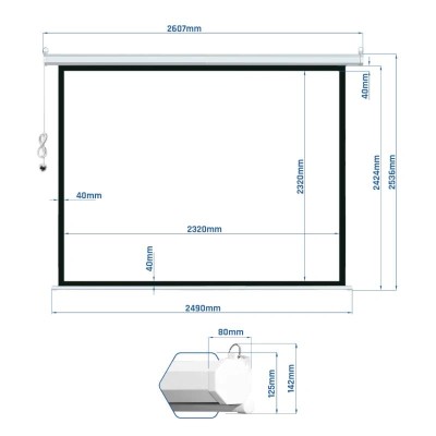 Iggual pack 5 x pantalla 134" 4:3 240x240 eléctric