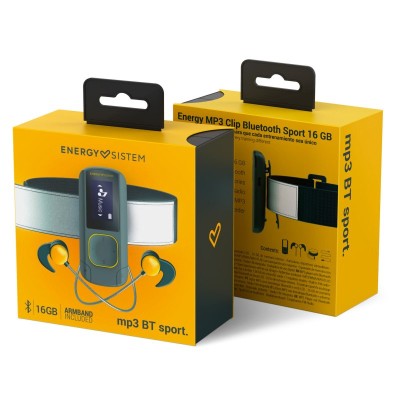 Energy sistem mp3 clip bt sport amber 16gb