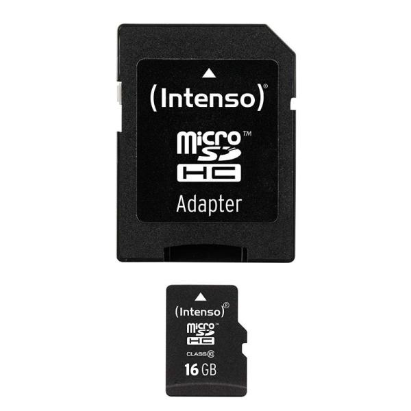 Intenso 3413470 micro sd clase 10 16gb c/adapt