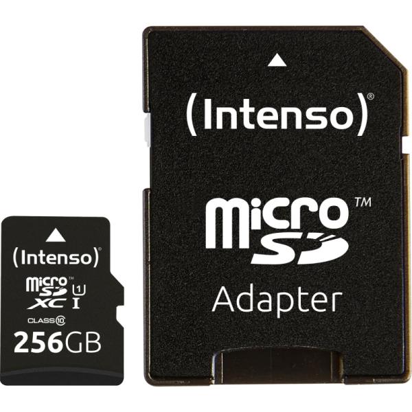 Intenso 3423492 micro sd uhs-i premium 256g c/adap