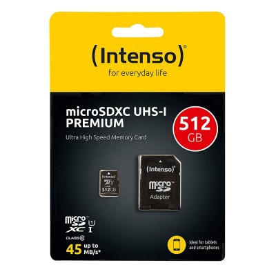 Intenso 3423493 micro sd uhs-i premium 512g c/adap