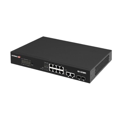 Edimax gs-5210pl switch 10xgb poe+ 2xsfp surve