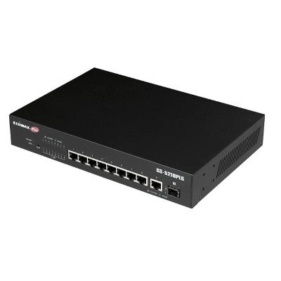 Edimax gs-5210plg switch 10xgbe lr poe+ (1xsfp)