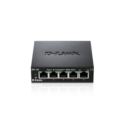 D-link des-105 switch 5x10/100mbps metal