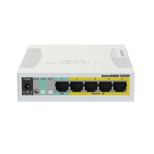 Mikrotik css106-1g-4p-1s rb260gsp switch 5xgb 1xsf