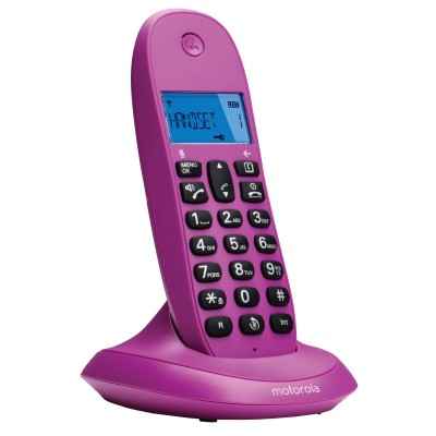 Motorola c1001 lb+ telefono dect violeta