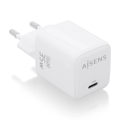 Cargador Gan de Pared Aisens ASCH-35W1P016-W/ 1xUSB Tipo-C/ 35W