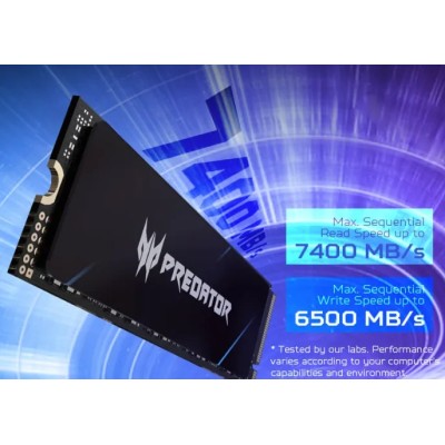 Acer Predator GM7000 con Disipador SSD NVMe 4TB a 7400MB/s PCIe