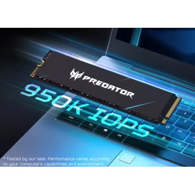 Acer Predator GM7000 con Disipador SSD NVMe 4TB a 7400MB/s PCIe