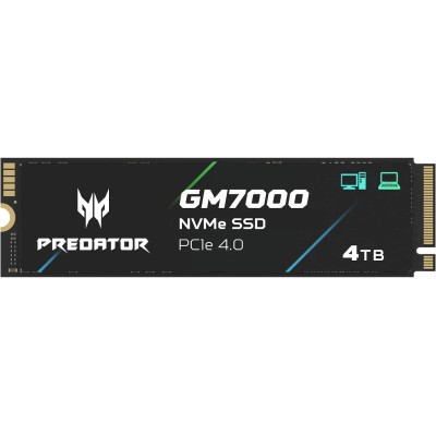 Acer Predator GM7000 con Disipador SSD NVMe 4TB a 7400MB/s PCIe