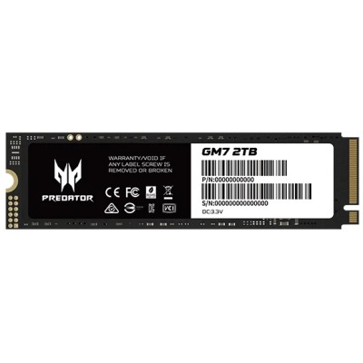 Acer Predator GM7000 SSD NVMe 2TB a 7400MB/s PCIe 4.0 M.2 2280