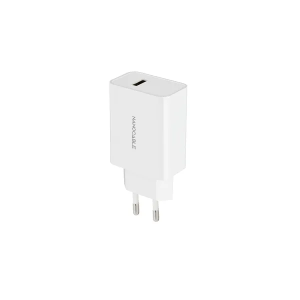 Cargador de Pared Nanocable 10.10.2003/ 1xUSB/ 2.1A/ Blanco