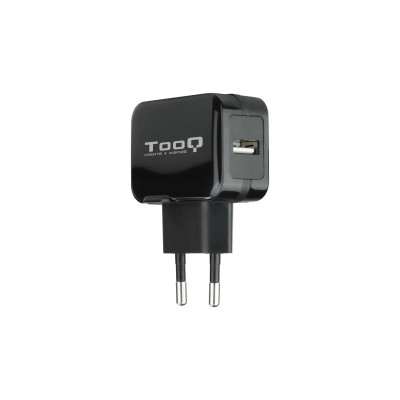 Cargador de Pared TooQ TQWC-1S01/ 1xUSB/ 12W/ Negro