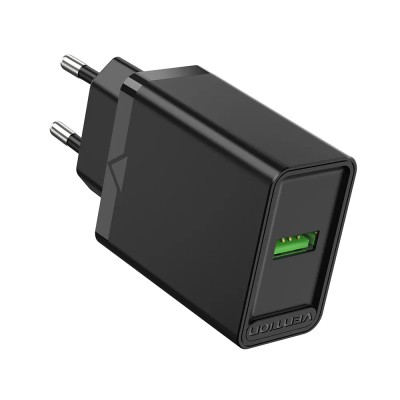 Cargador de Pared Vention FABB0-EU/ 1xUSB/ 18W