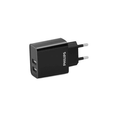 Cargador de Pared Philips DLP2610/ 2xUSB/ 15.5W