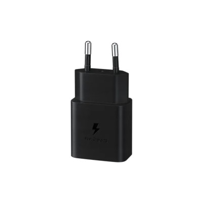 Cargador de Pared Samsung EP-T1510XBEGEU/ 1xUSB Tipo-C + Cable