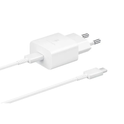 Cargador de Pared Samsung EP-T1510XWE/ 1xUSB Tipo-C + Cable USB