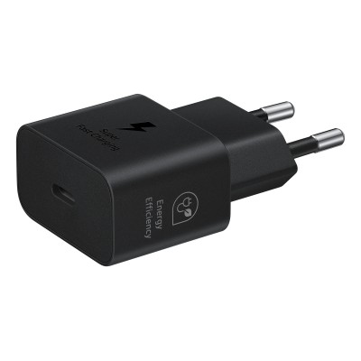 Cargador de Pared Samsung EP-T2510NBEGEU/ 1xUSB Tipo-C/ 25W