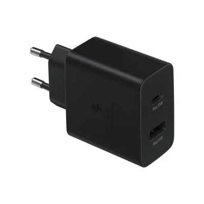 Cargador de Pared Samsung EP-TA220NBE/ 1xUSB Tipo-C/ 1xUSB/ 35W