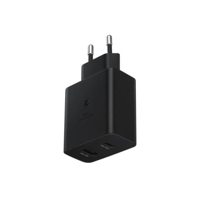 Cargador de Pared Samsung EP-TA220NBE/ 1xUSB Tipo-C/ 1xUSB/ 35W