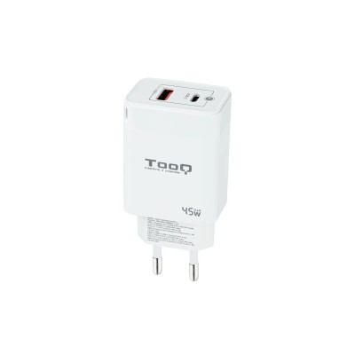 Cargador Gan de Pared TooQ TQWC-GANQCPD45WT/ 1xUSB Tipo-C/