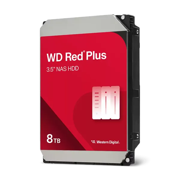 WD Red Plus NAS 8TB 5640rpm HDD 3.5" 256MB SATA 6GB/s