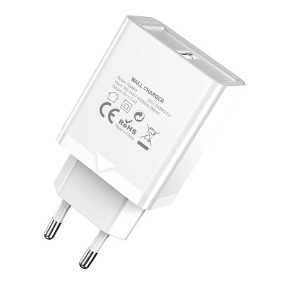 Cargador de Pared Vention FAAW0-EU/ 1xUSB/ 12W