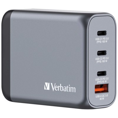 Cargador de Pared Universal Verbatim GNC-100/ 3xUSB Tipo-C/